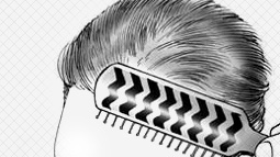 Use a light brush to style
