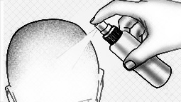 Use positioning to easily align the hair before the glue adheres to the scalp